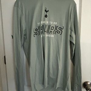 Tottenham Hotspur pull over hoodie grey/teal